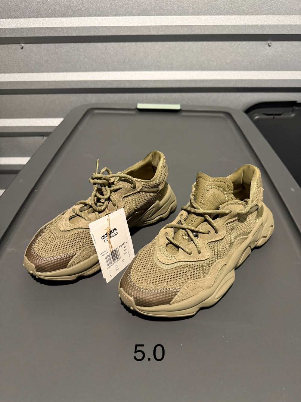 adidas Men’s Olive Green Mesh Chunky Sneaker